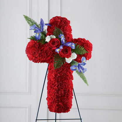 Faithful Hero Floral Cross –  Gainesville Floral Exchange, Gainesville FL
