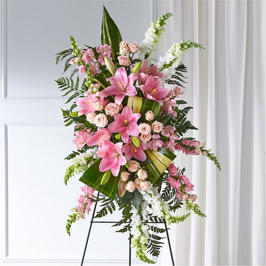 Elegant Embrace Standing Spray –  Gainesville Floral Exchange, Gainesville FL