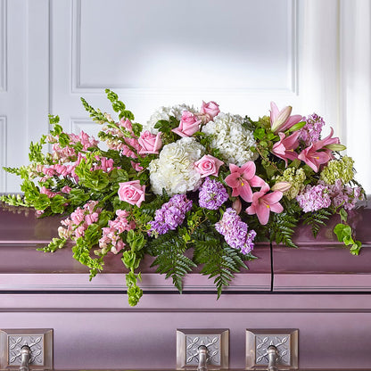 Life's Gratitude Casket Spray –  Gainesville Floral Exchange, Gainesville FL