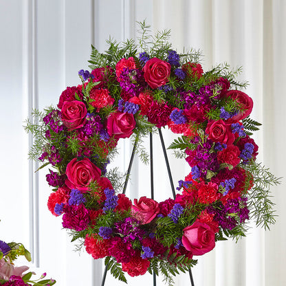 Calming Colors Wreath –  Gainesville Floral Exchange, Gainesville FL