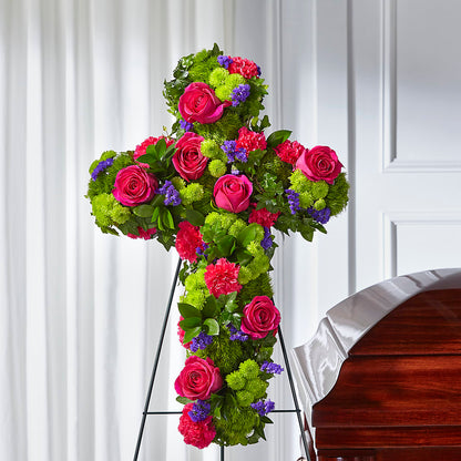 Tribute Rose Floral Cross –  Gainesville Floral Exchange, Gainesville FL
