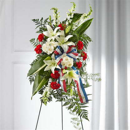 Stars of Life Standing Spray –  Gainesville Floral Exchange, Gainesville FL