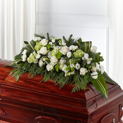 Hopeful Gesture Casket Spray –  Gainesville Floral Exchange, Gainesville FL