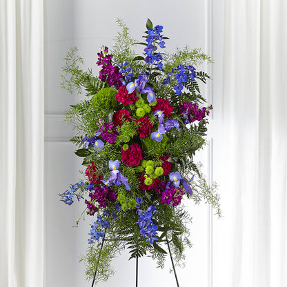 Heavenly Skies Standing Spray –  Gainesville Floral Exchange, Gainesville FL