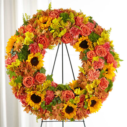 Autumnal Memories Wreath (Standard) –  Gainesville Floral Exchange, Gainesville FL
