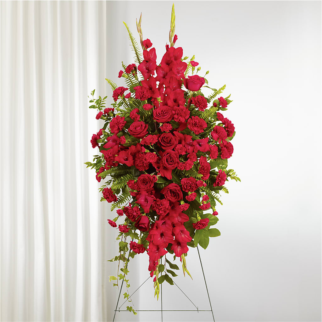 From the Heart Standing Spray –  Gainesville Floral Exchange, Gainesville FL