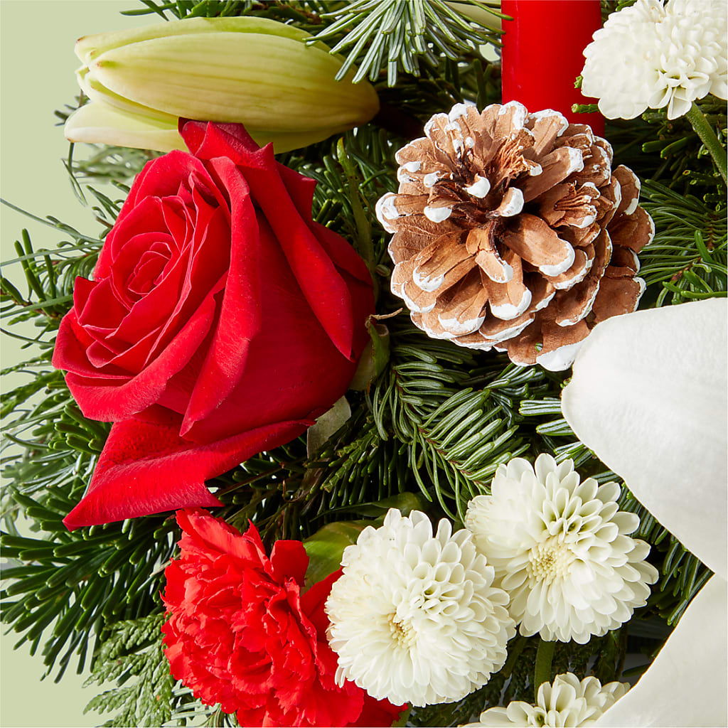 Seasonal Festivities Centerpiece –  Gainesville Floral Exchange, Gainesville FL