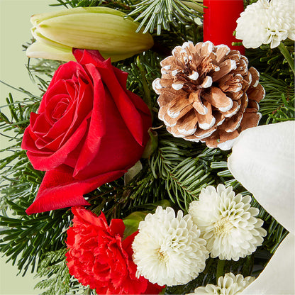 Seasonal Festivities Centerpiece –  Gainesville Floral Exchange, Gainesville FL