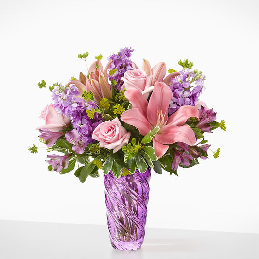 Precious Petals Bouquet with Luxe Swirl Vase –  Gainesville Floral Exchange, Gainesville FL