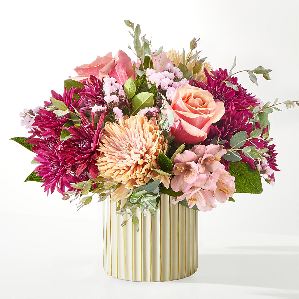 Berry Cobbler Bouquet with Ivory Vase –  Gainesville Floral Exchange, Gainesville FL