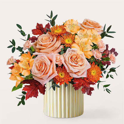 Spiced Latte Bouquet with Ivory Vase –  Gainesville Floral Exchange, Gainesville FL