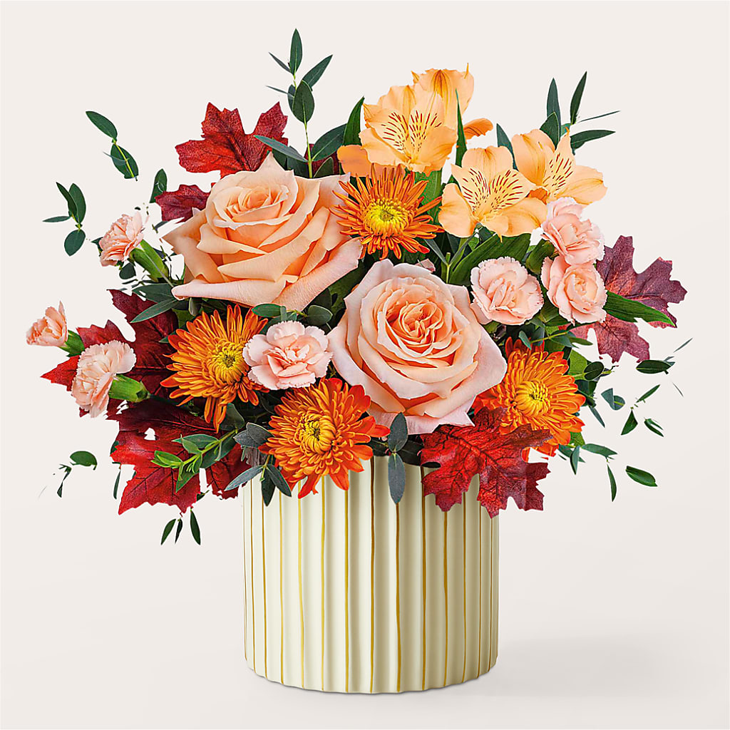 Spiced Latte Bouquet with Ivory Vase –  Gainesville Floral Exchange, Gainesville FL