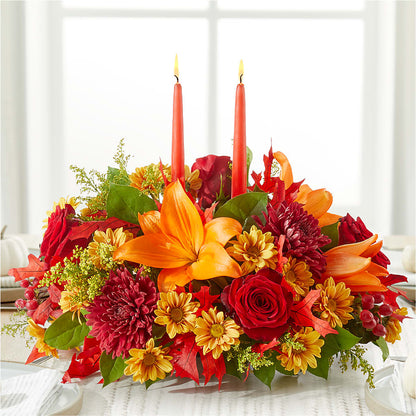 Autumn's Embrace Centerpiece –  Gainesville Floral Exchange, Gainesville FL