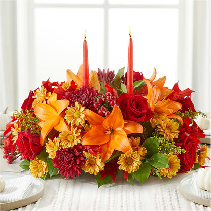 Autumn's Embrace Centerpiece –  Gainesville Floral Exchange, Gainesville FL