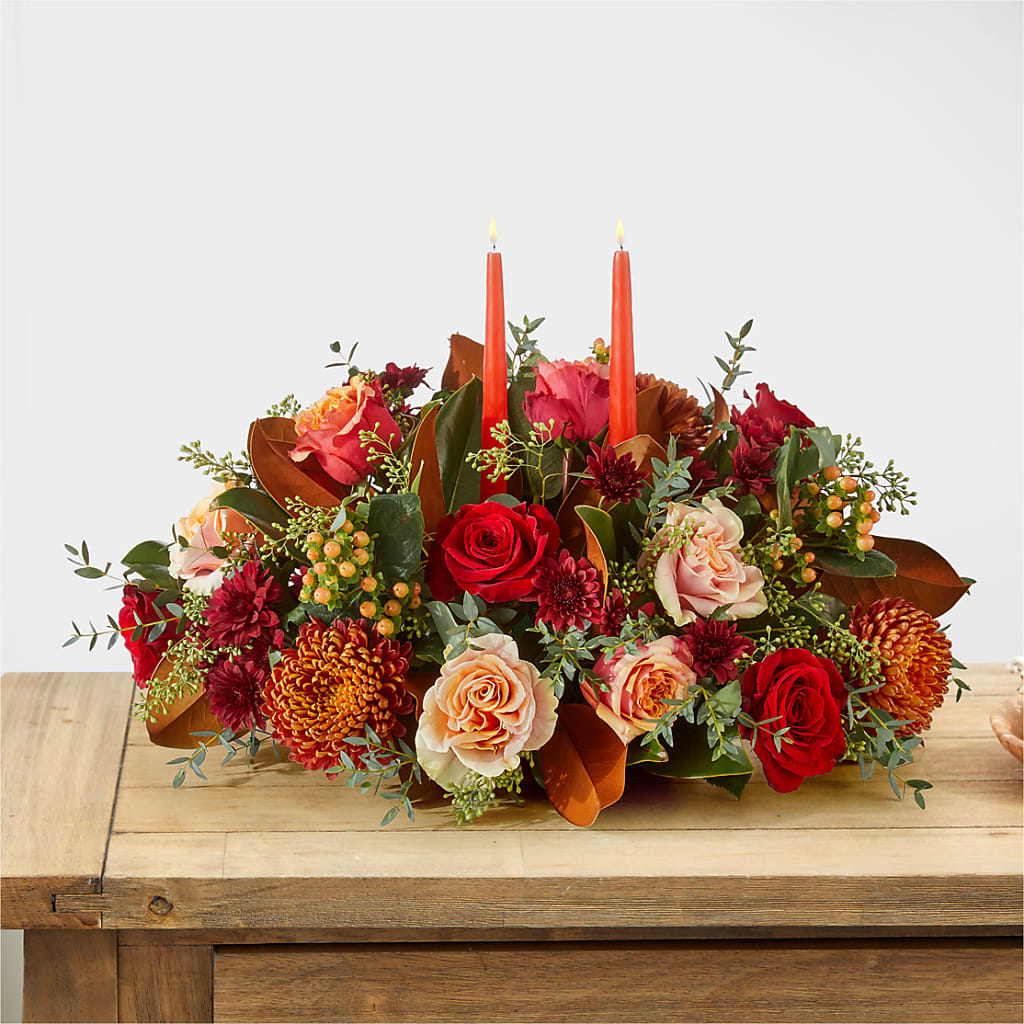 Gather Near Centerpiece –  Gainesville Floral Exchange, Gainesville FL